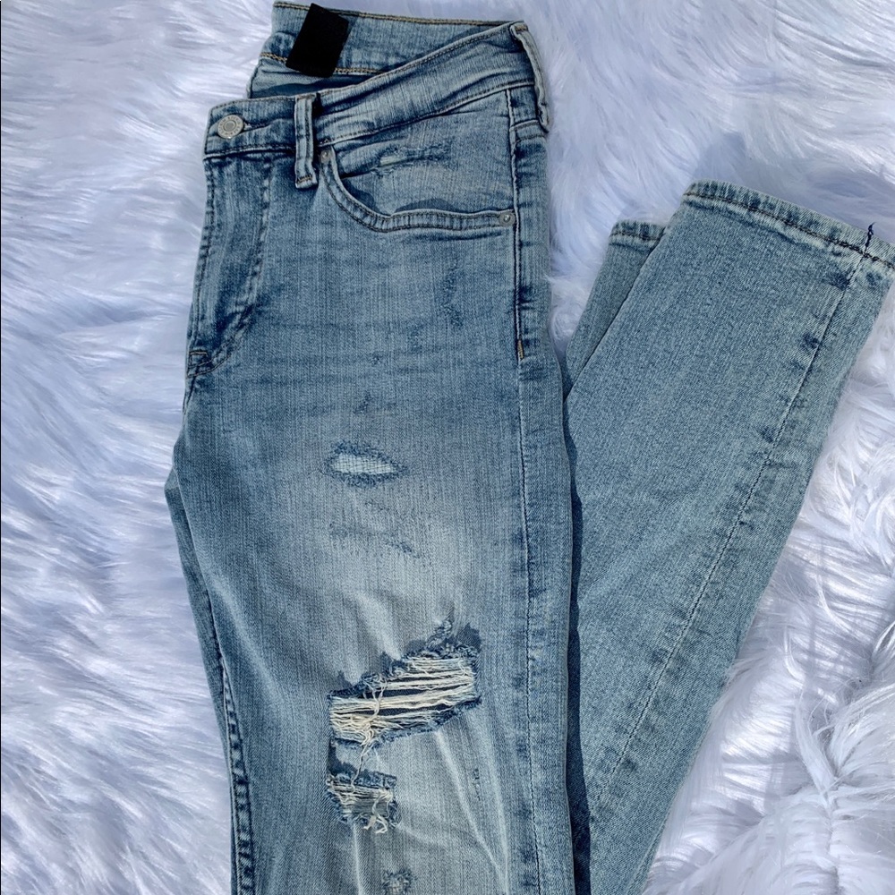 H&M ripped skinny jeans